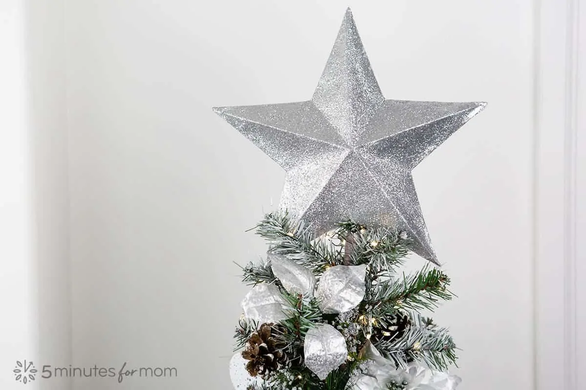 How to make Stars using Paper and Silver glitter foam sheet, Christmas  crafts