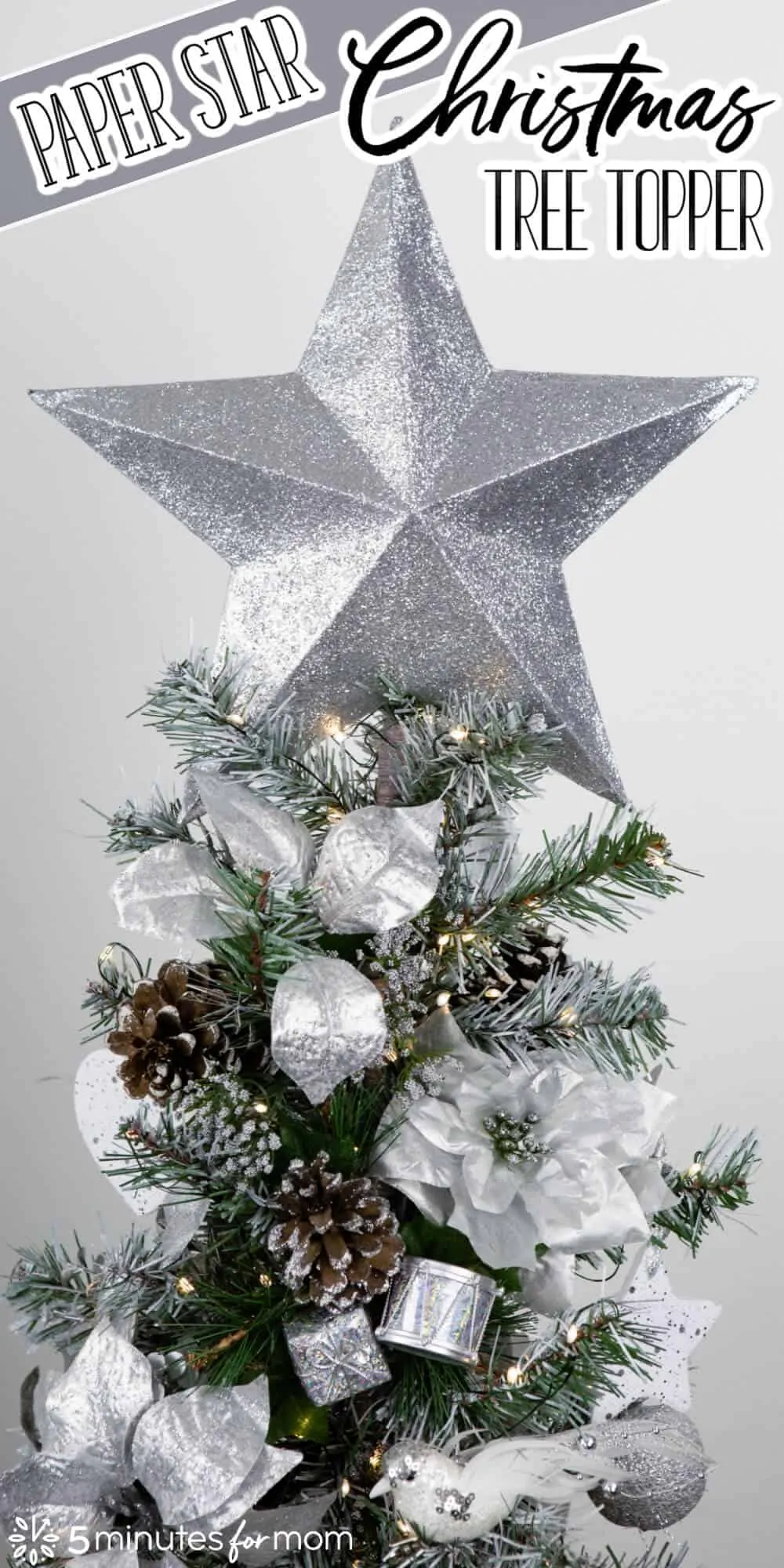 DIY Paper Start Christmas Tree Topper