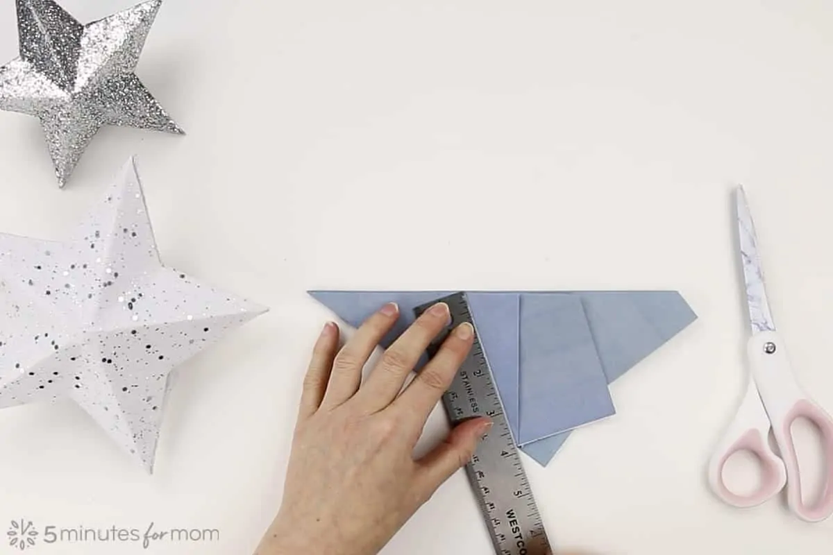 How to make a 3D paper star instructions