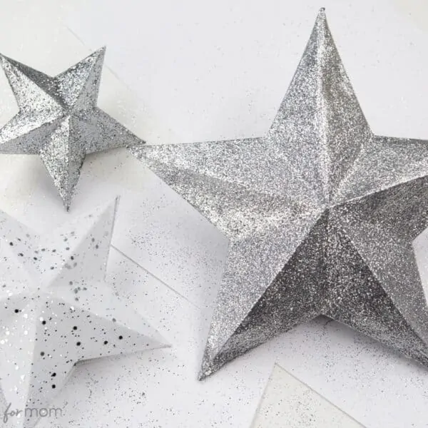 3D Paper Star Christmas Tree Topper