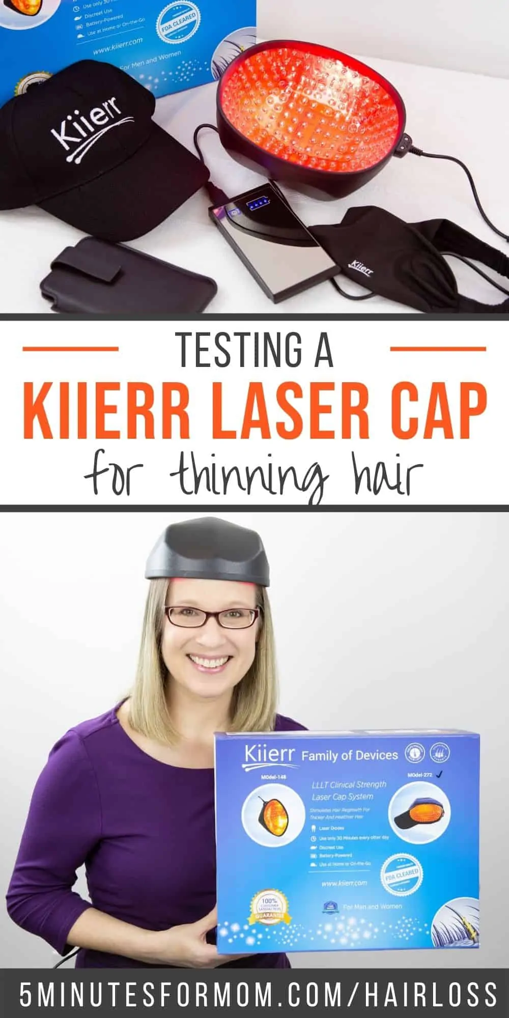 Testing a Kiierr Laser Cap for Thinning Hair