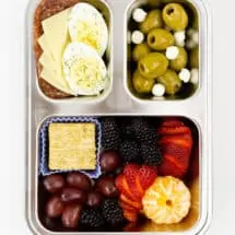 Breakfast Bento with protein and healthy fats