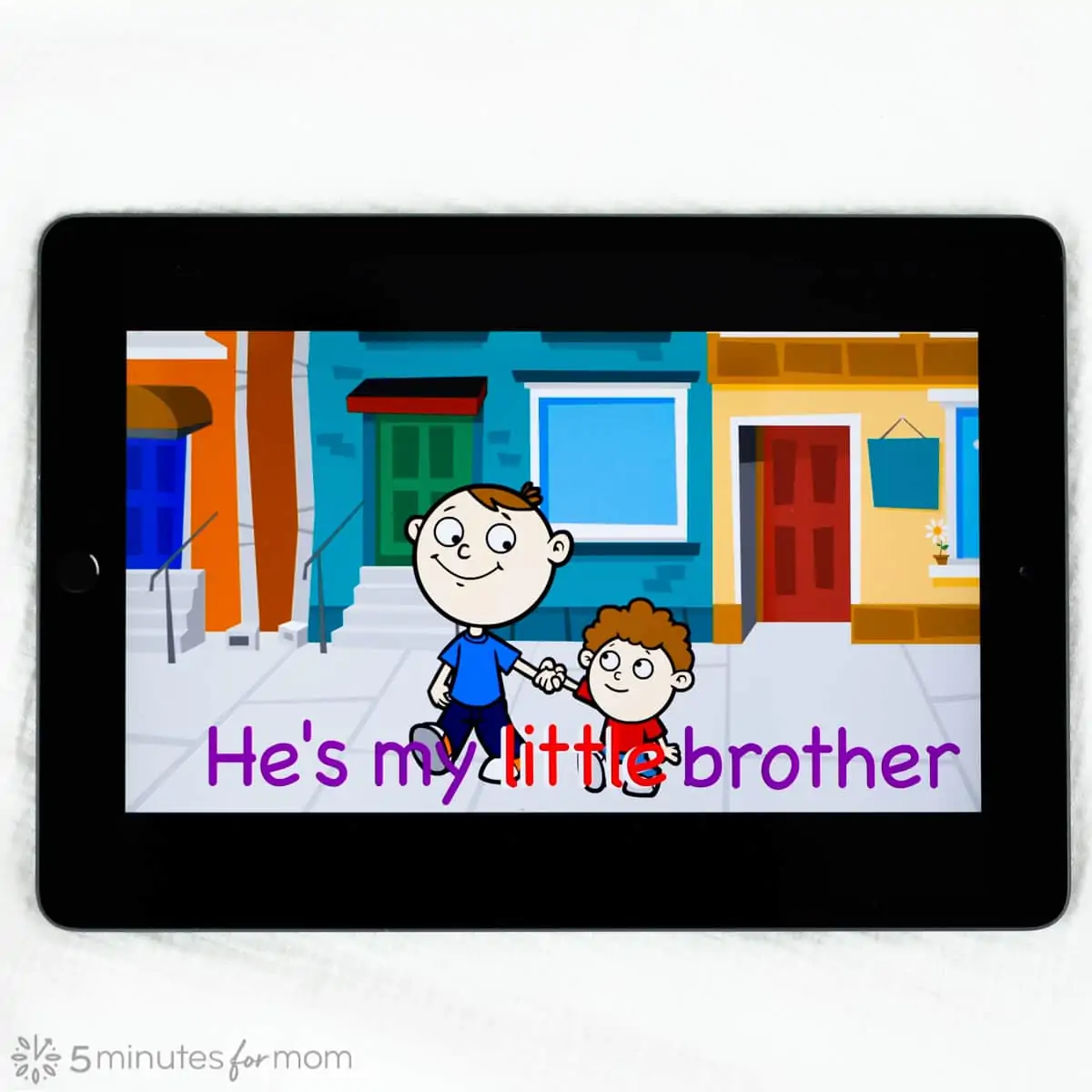 iPad app for children learning to read