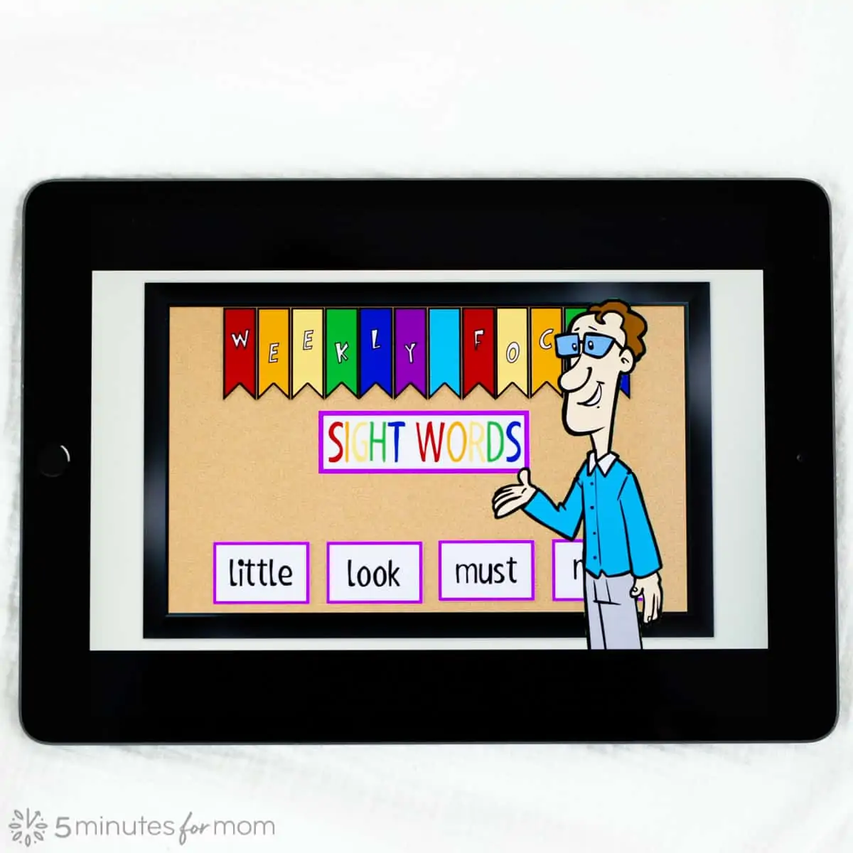 iPad Sight Words app for early readers