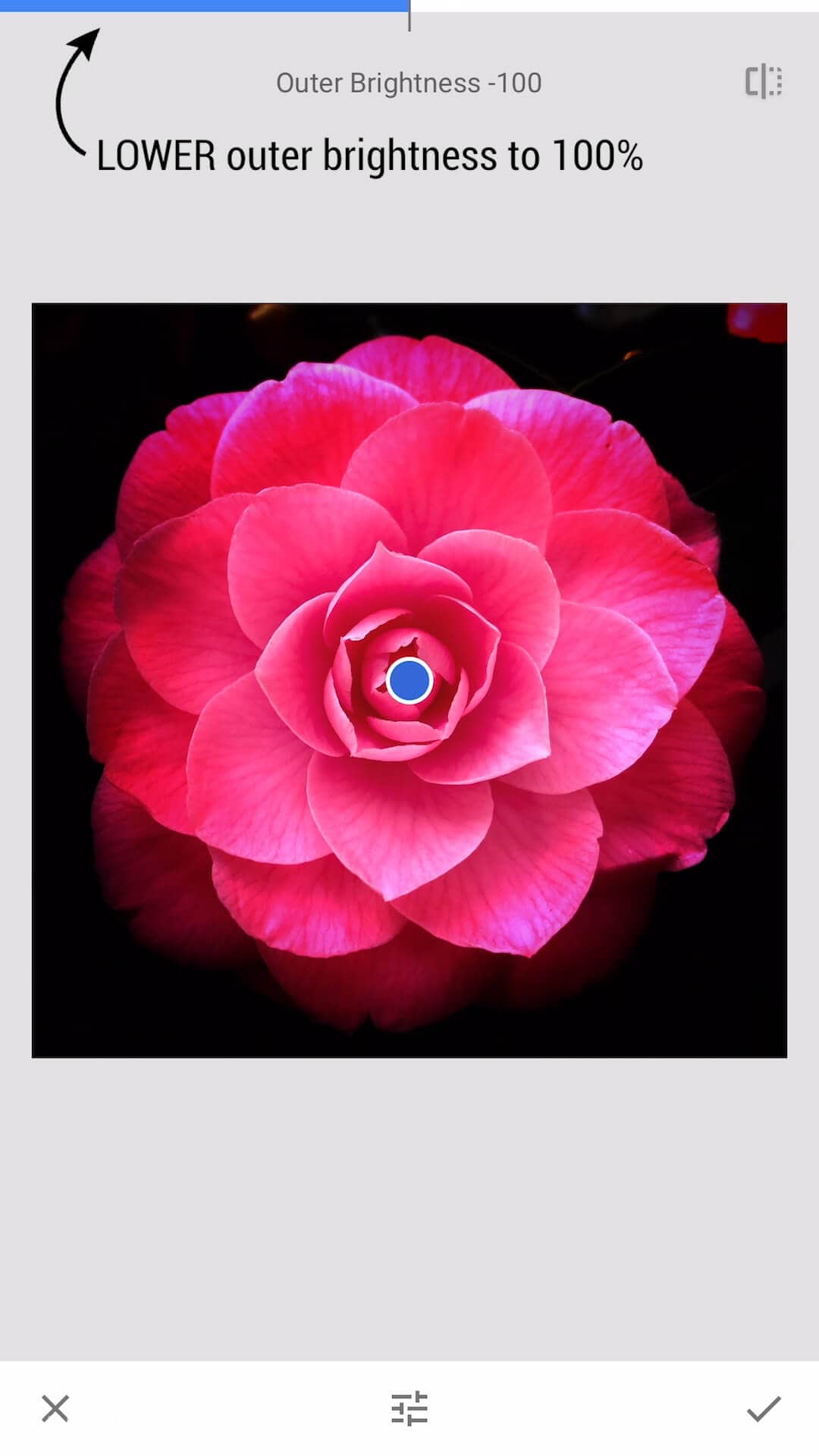 Clever Photo Editing Trick using the Tool on Snapseed 5