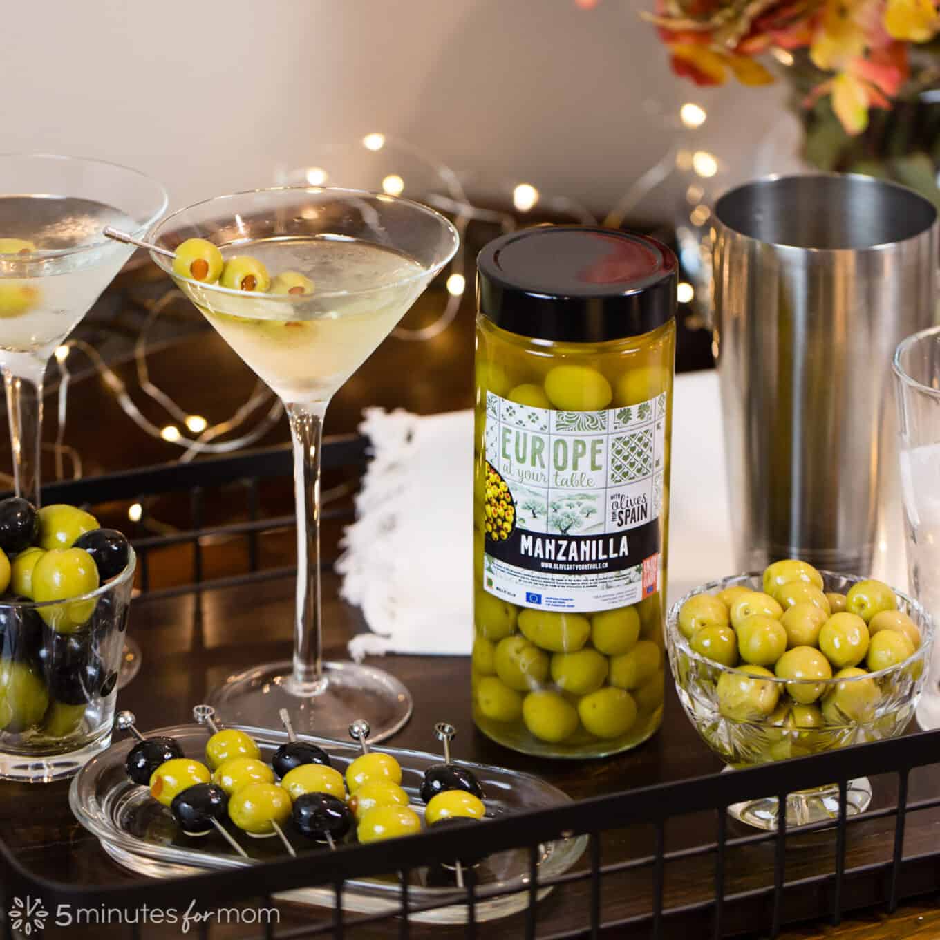How to Make a Martini with Olives 5 Minutes for Mom