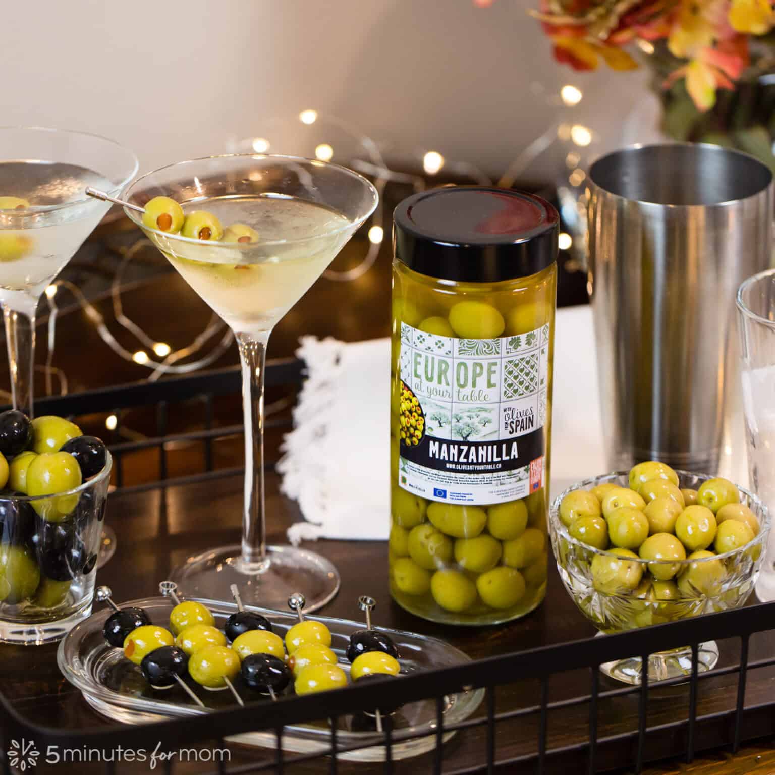 How to Make a Martini with Olives 5 Minutes for Mom
