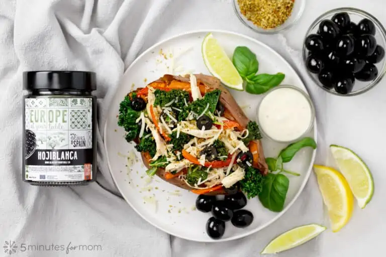 Stuffed Sweet Potatoes with black olives