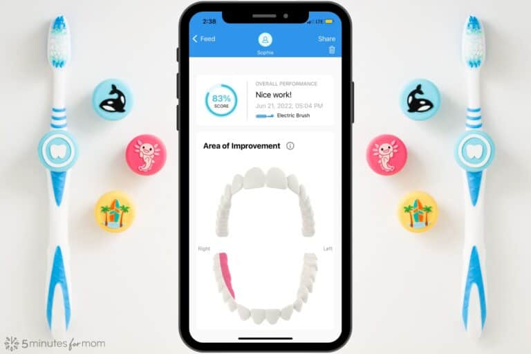 Truthbrush Toothbrushing app showing teeth brushing results next to fitness trackers for toothbrushes