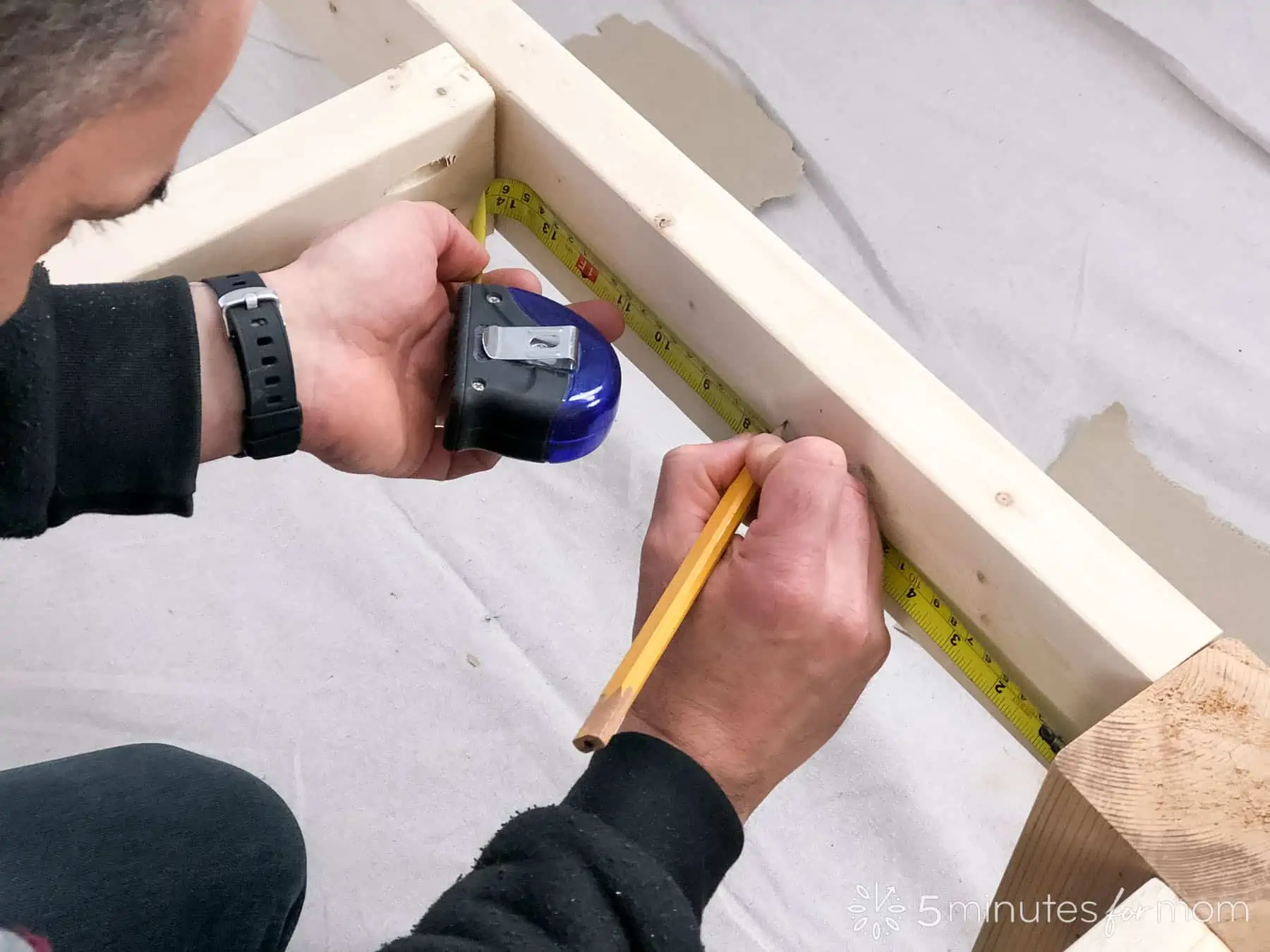 how to build a bed frame out of wood