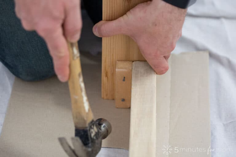 DIY Wood Bed Frame How to Build a Bed Frame 5 Minutes for Mom