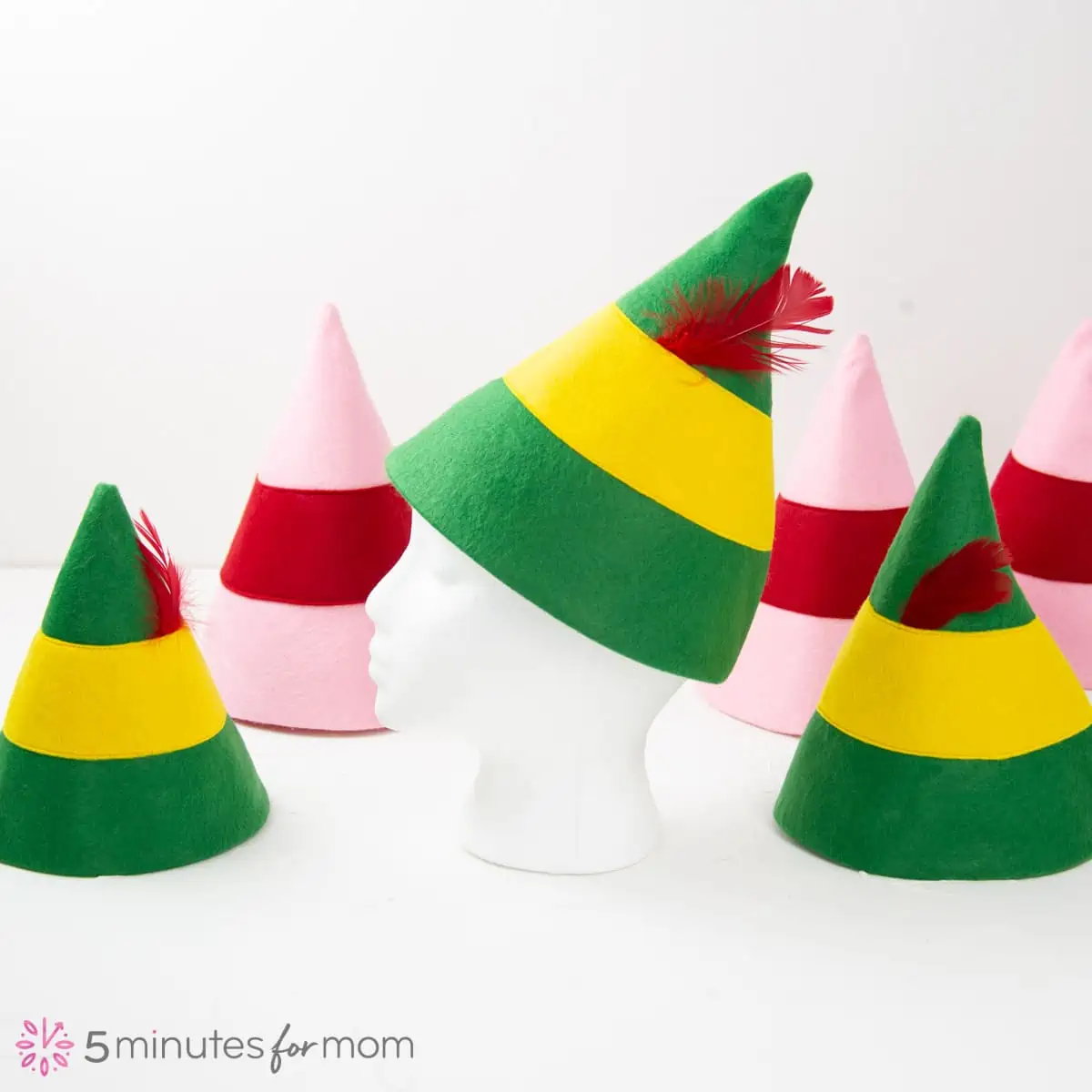 DIY felt elf hat for adults and kids